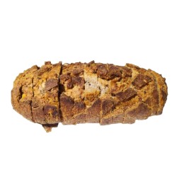 Pa d'espelta integral , mel, sèsam negre i nous